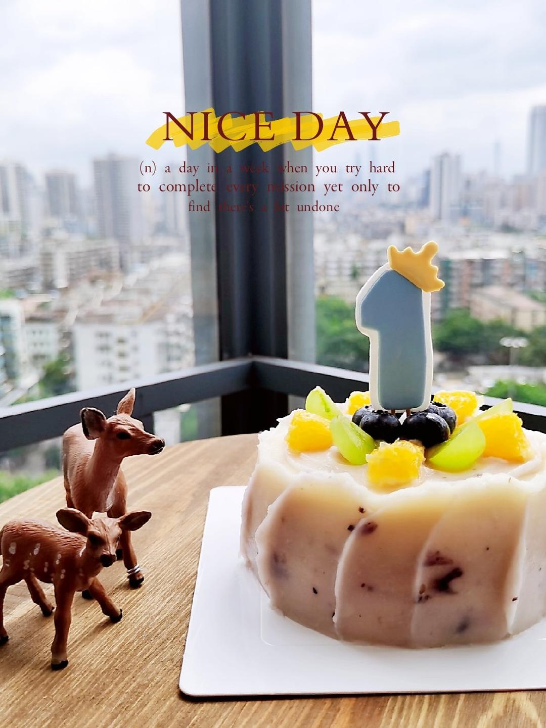 无糖无奶油宝宝生日蛋糕