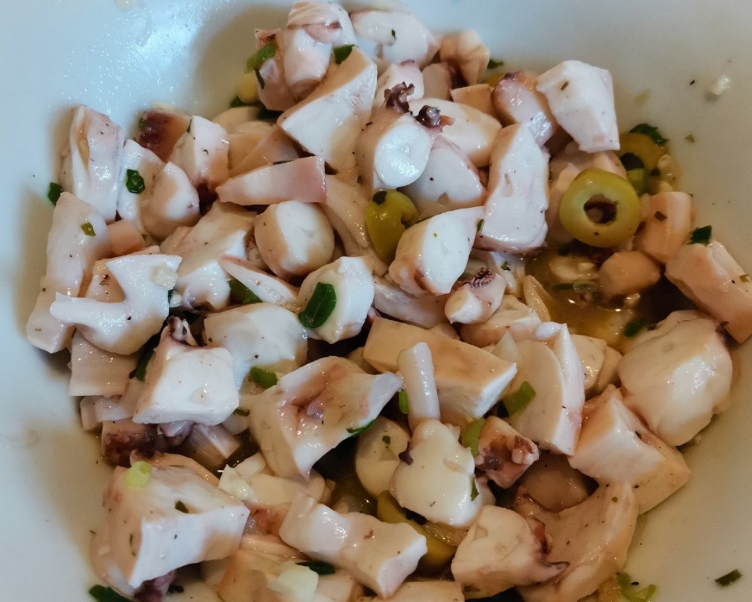 章鱼沙拉octupus Salat的做法