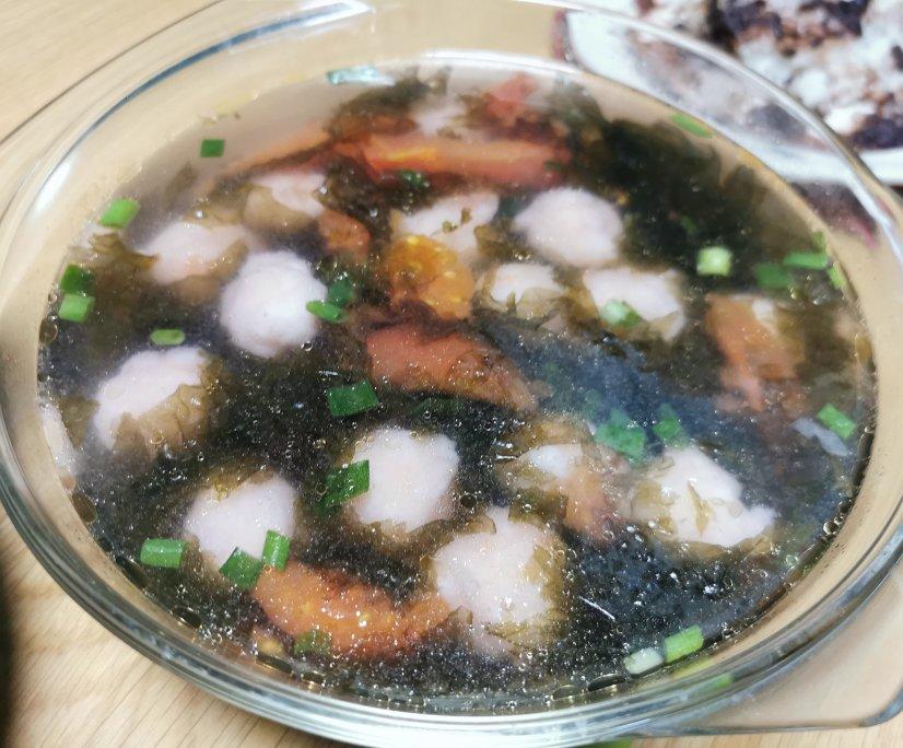 紫菜虾滑汤