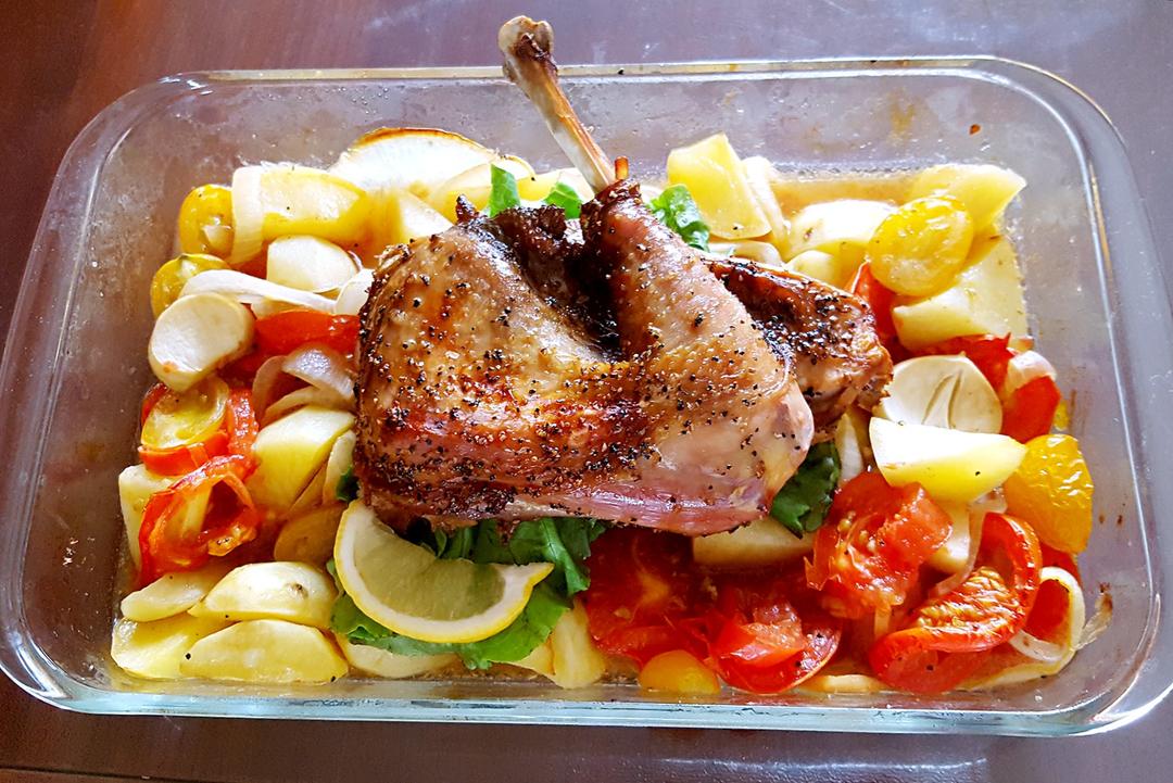 脆皮罗勒烤鸡腿