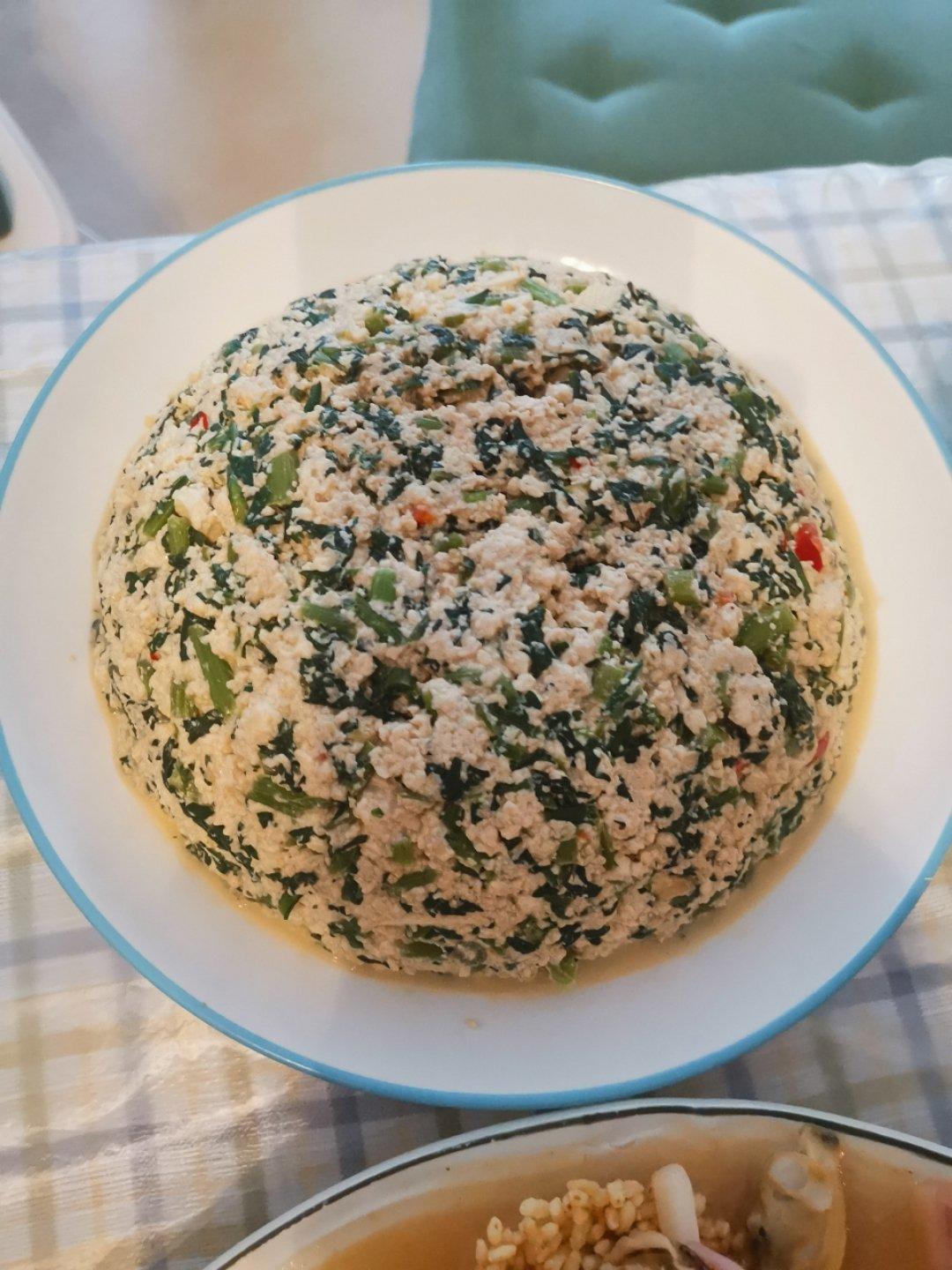 【曼食慢语】茼蒿拌豆腐