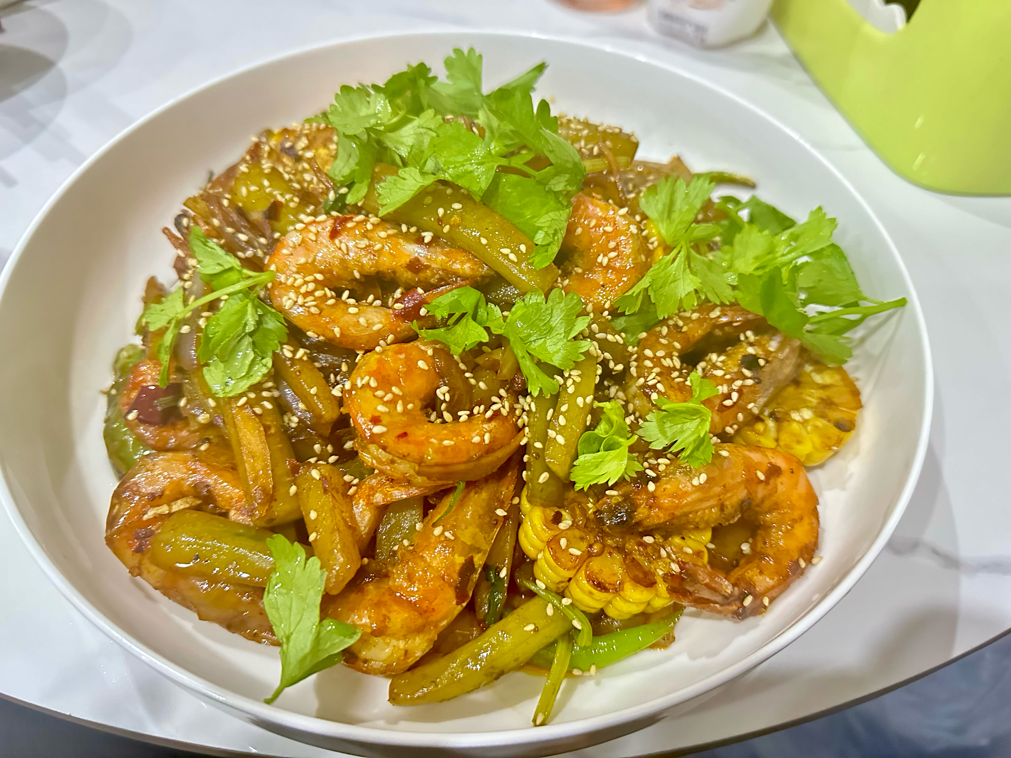 干锅香辣虾，酥酥脆脆的超好吃的做法