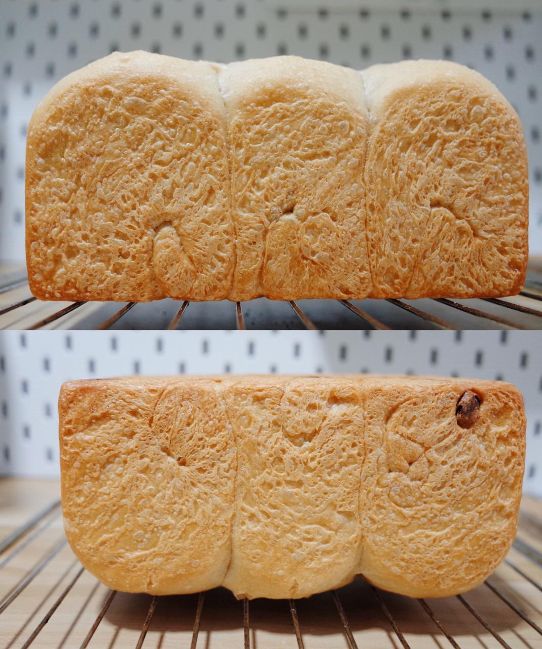 葡萄干肉桂轻全麦吐司（面包机版）丨健康·烘焙