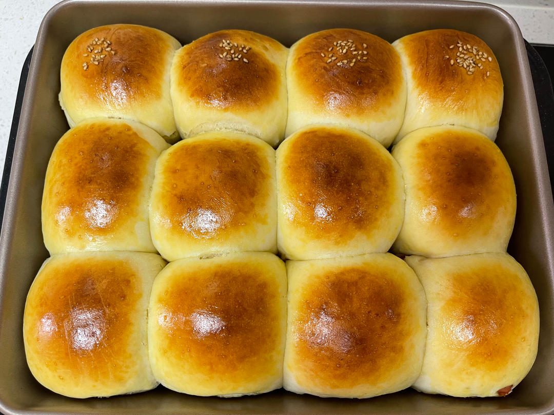 牛奶肉松小餐包（一次发酵）