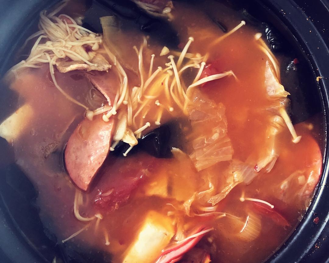 超简单泡菜汤（两-三人份）