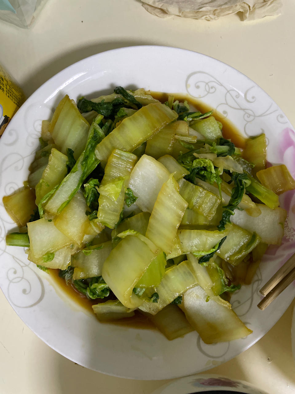 最容易的家常菜之——清炒大白菜