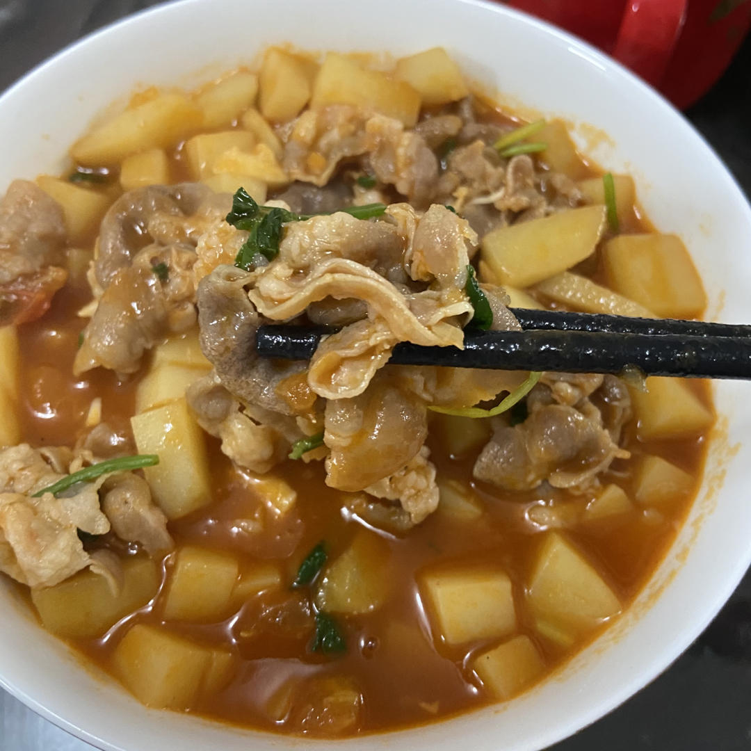 超开胃的番茄土豆肥牛汤‼️下米饭无敌了