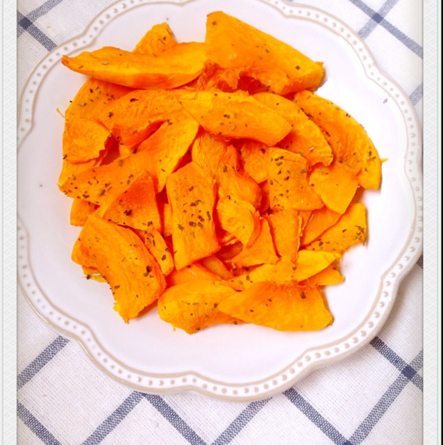 【香糯烤南瓜】零难度 无糖无油小零嘴