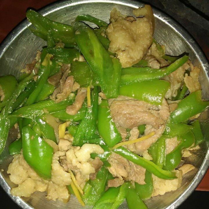 瘦肉炒青椒