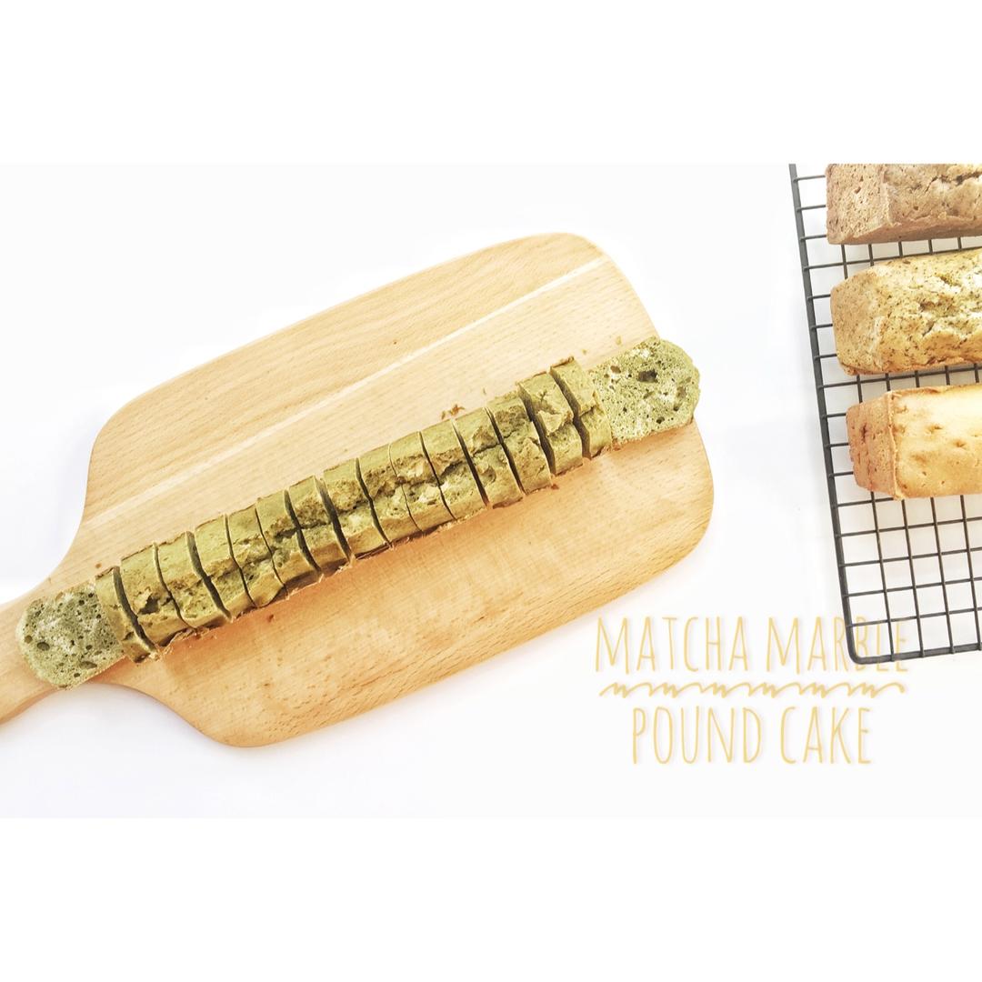 抹茶大理石磅蛋糕