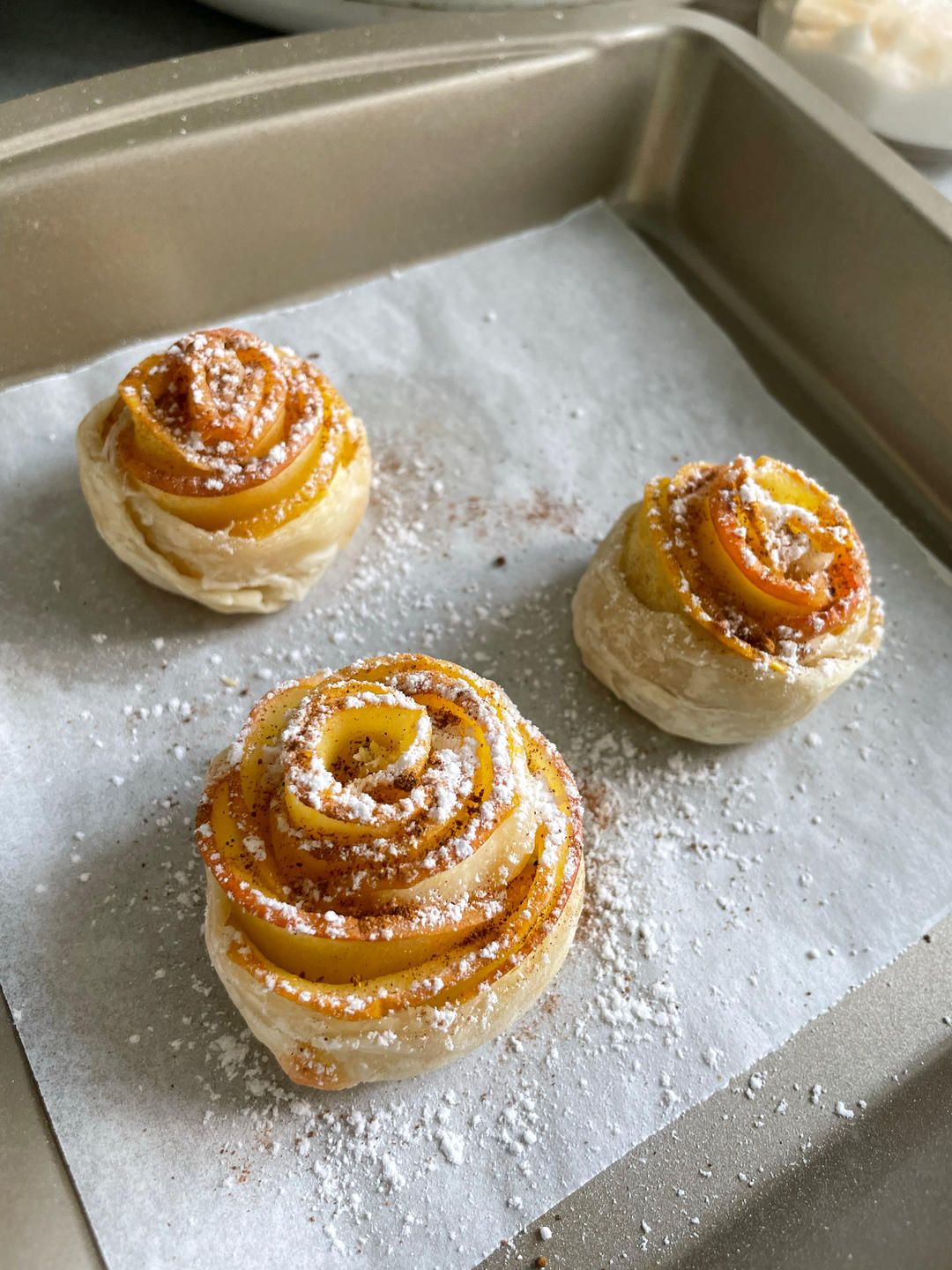 可以表白的甜品：玫瑰🌹苹果派【手抓饼版】