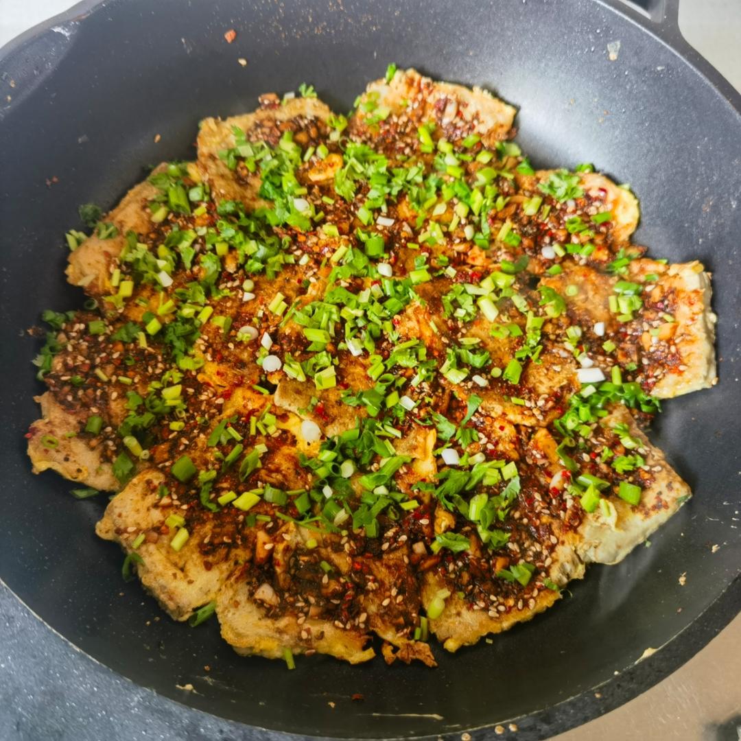 平底锅版铁板脆皮豆腐，赛过路边摊