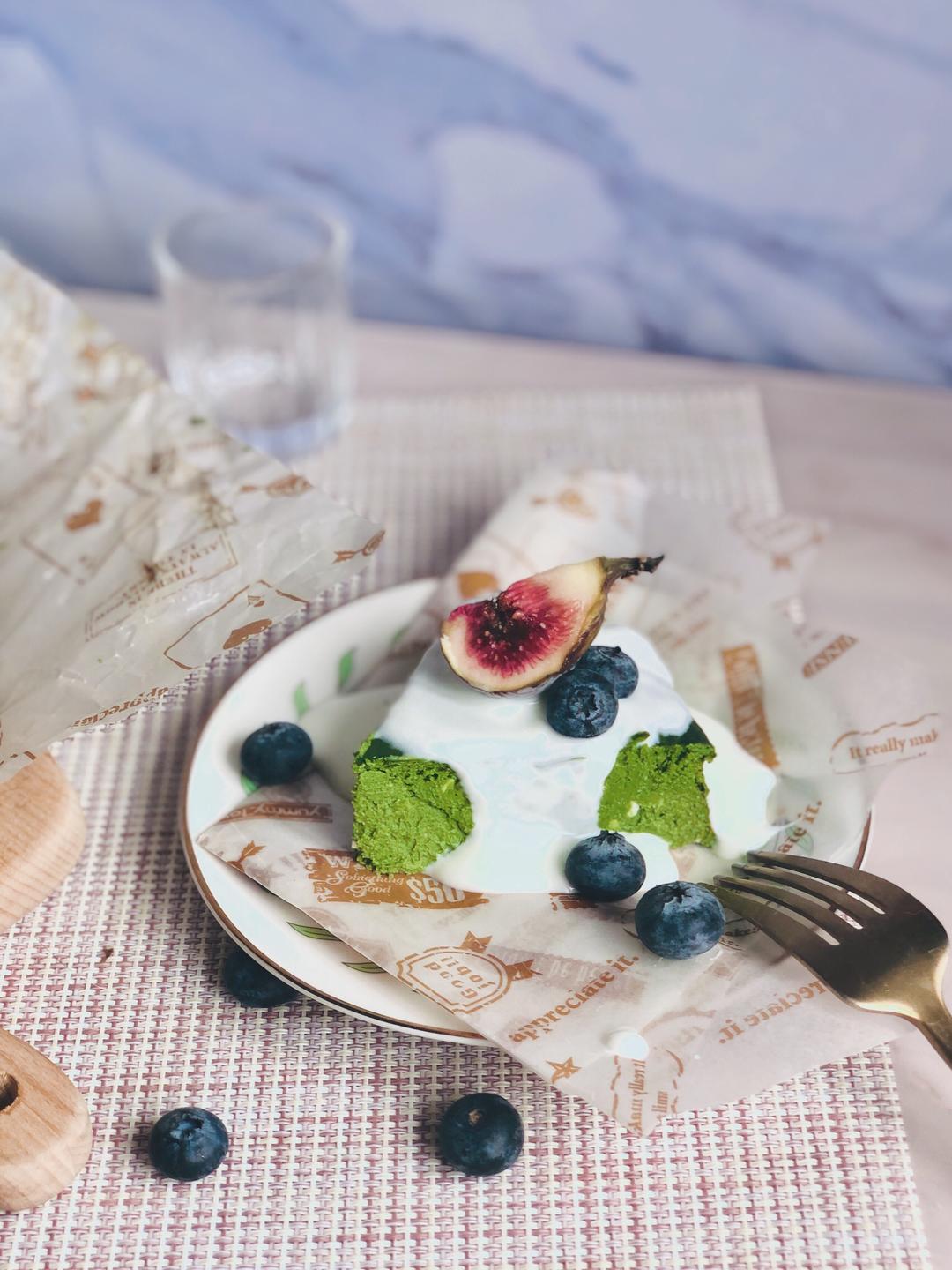 🍵抹茶豆腐巴斯克 健身干饭人的低卡无糖版