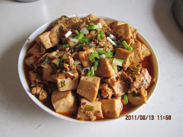红烧肉沫豆腐