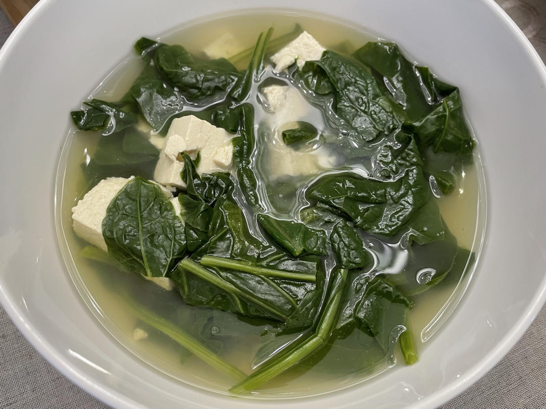 菠菜豆腐汤