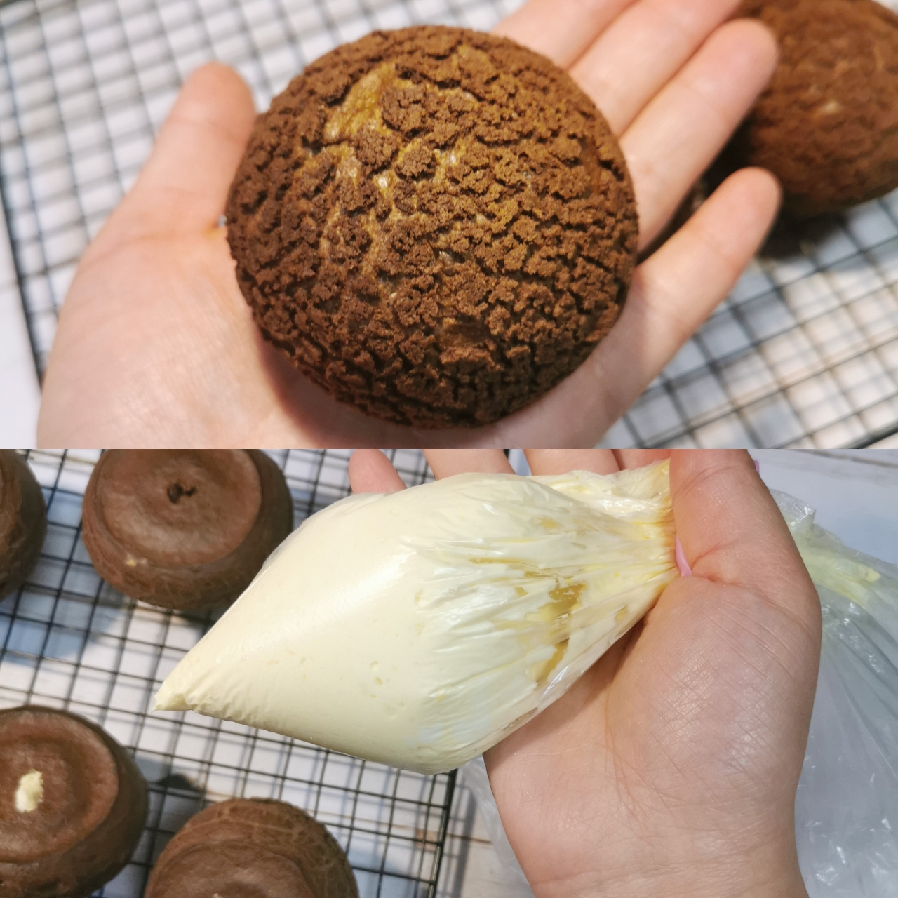 巧克力酥皮泡芙的做法 步骤5