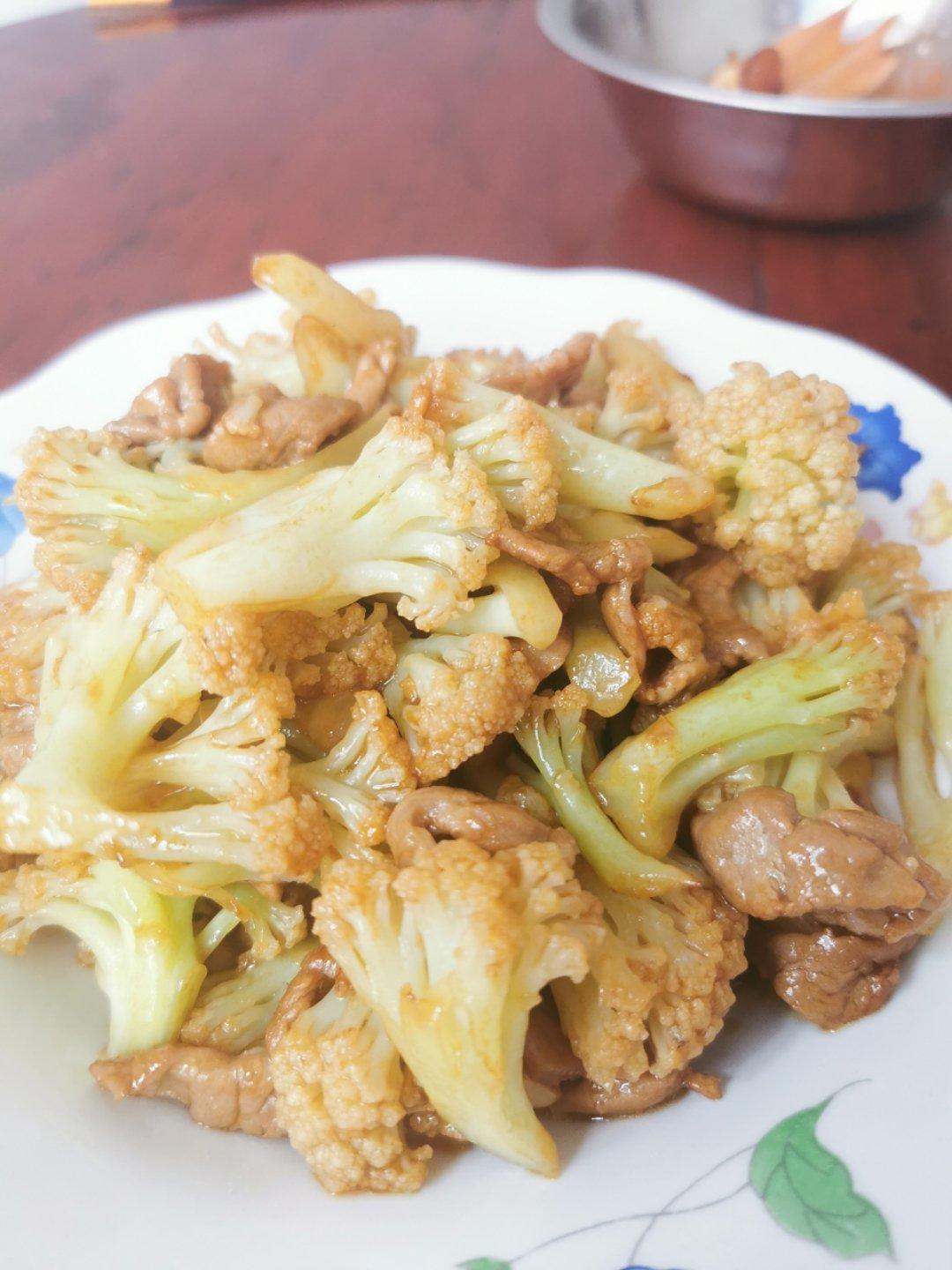 清炒有机菜花