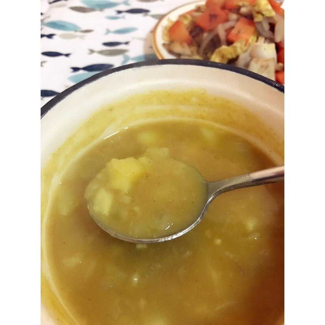 咖喱土豆泥浓汤