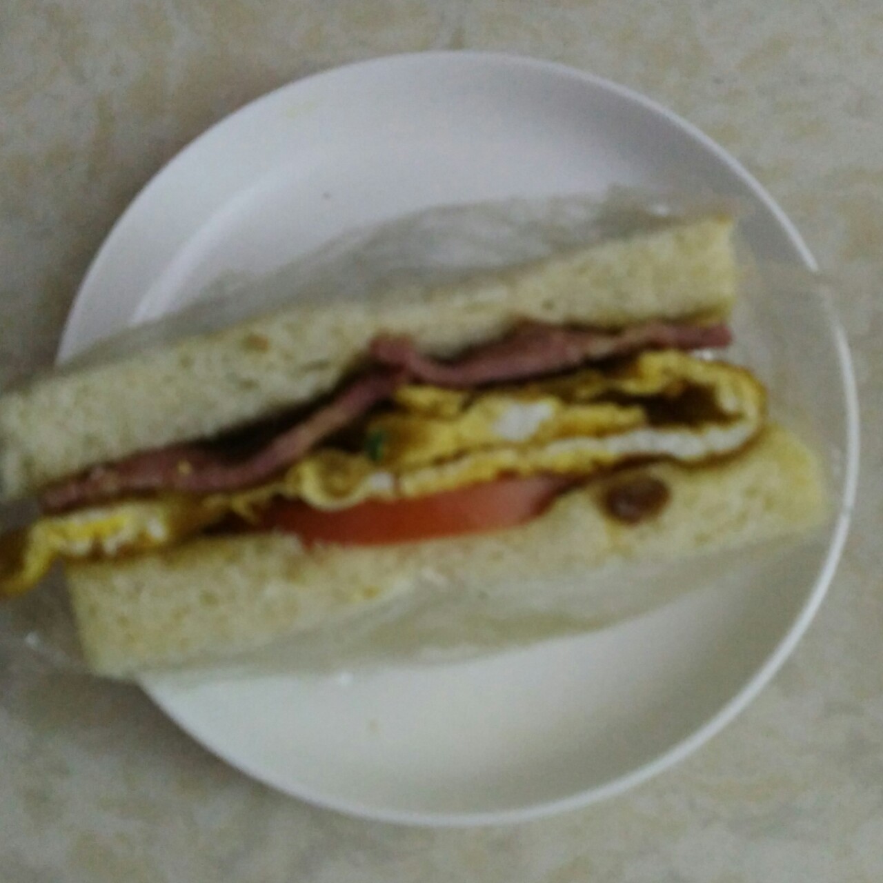 火腿芝士蛋三文治