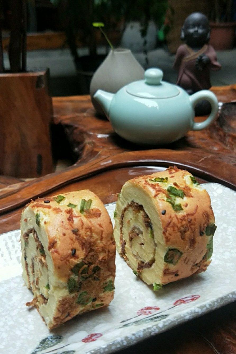 葱香肉松卷（不垫纸少油版）