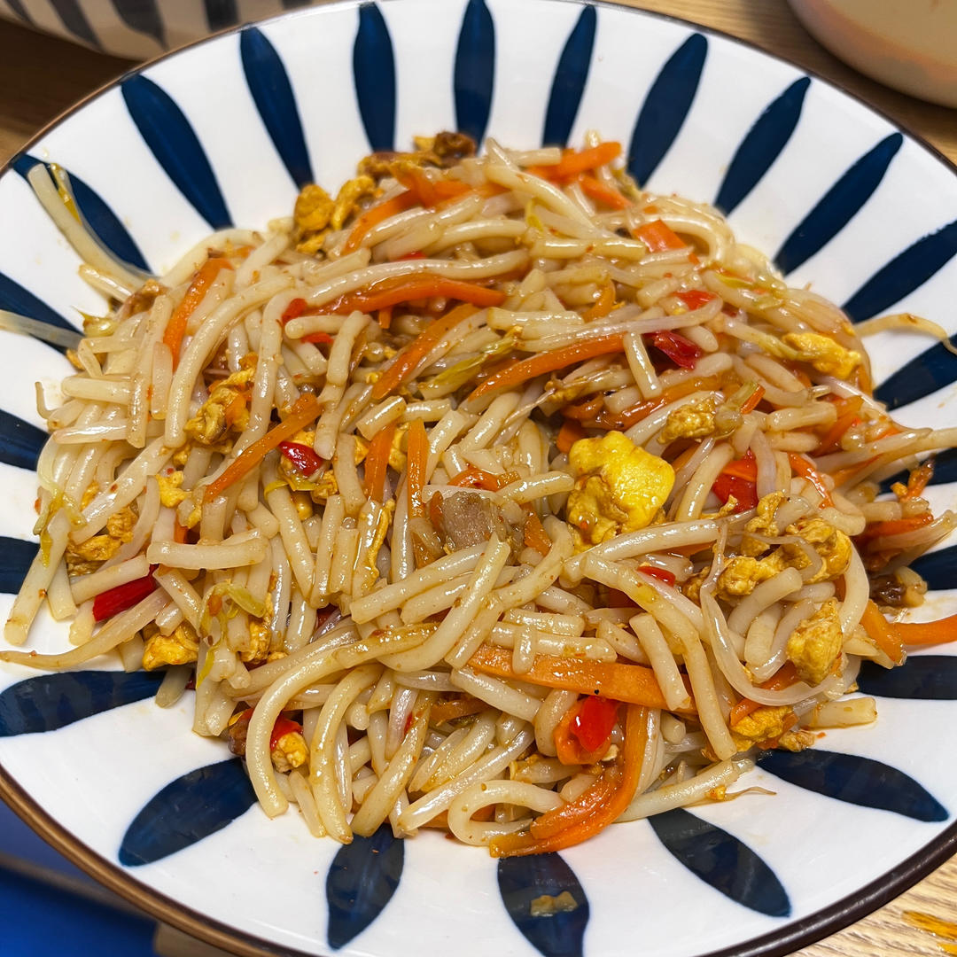 炒米粉(包括如何泡发干米粉)