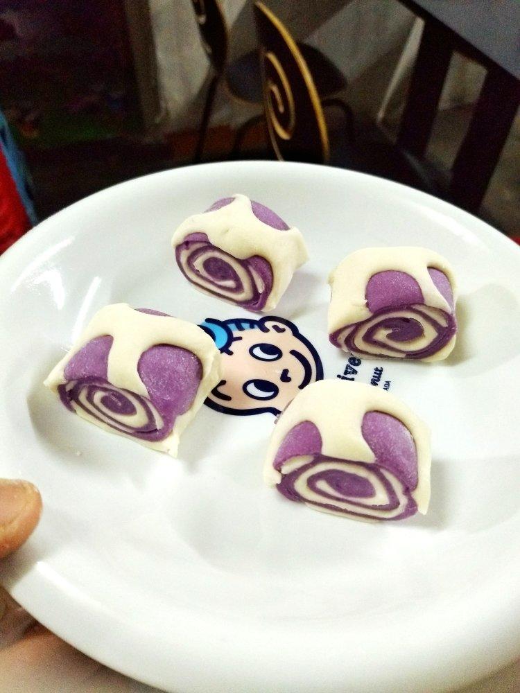 紫薯玫瑰花馒头