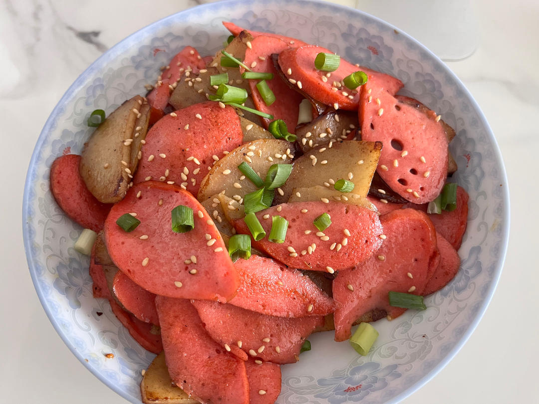 烧烤风味的土豆小香肠