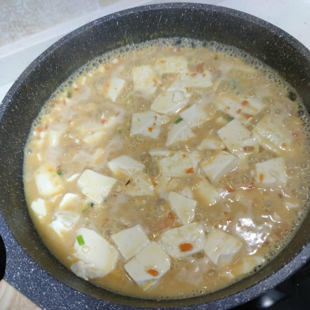 咸蛋黄虾仁豆腐