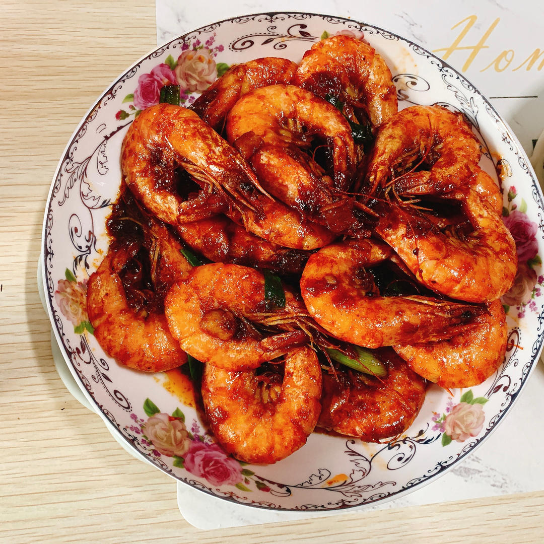 10分钟快手❗️油焖大虾好吃到舔盘，巨简单