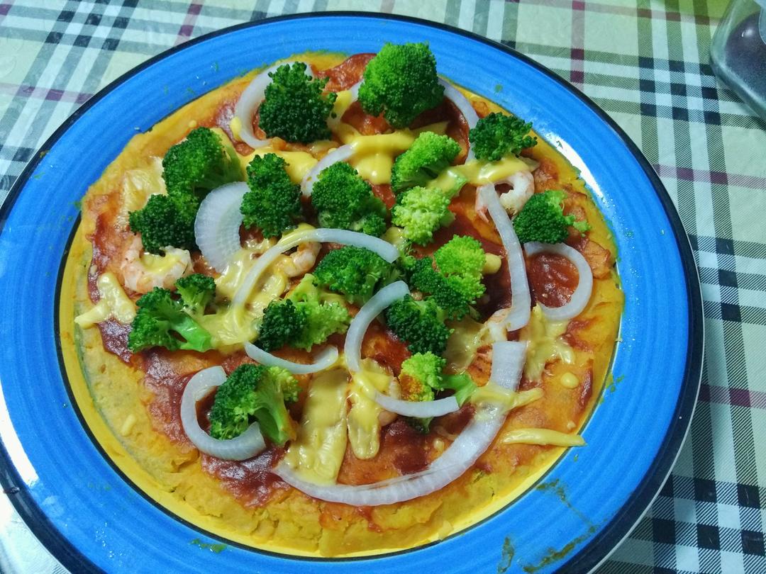 红薯腊肠西兰花比萨