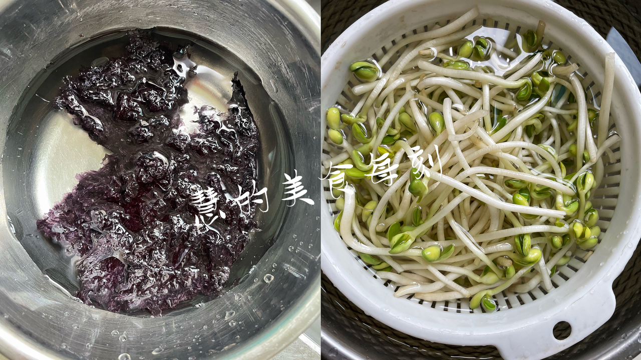 黄豆芽紫菜汤～降低血脂、防动脉硬化的做法 步骤1