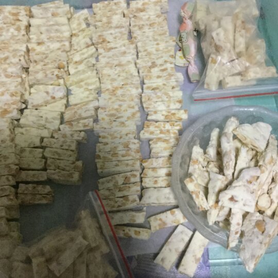 花生牛轧糖烤箱版（告别难切，难洗刷）