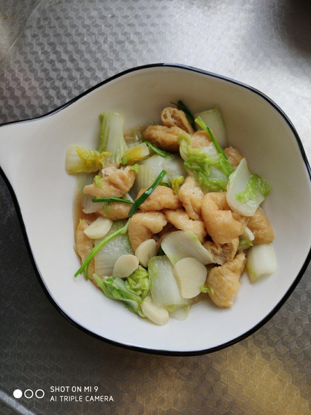 白菜油豆腐