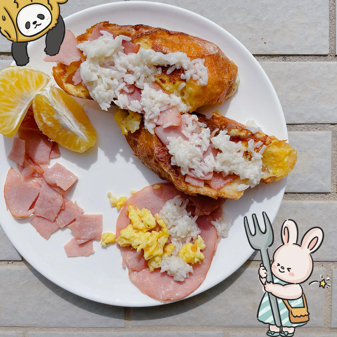 椰子油酒酿咸口蛋奶法棍【轻卡小食】