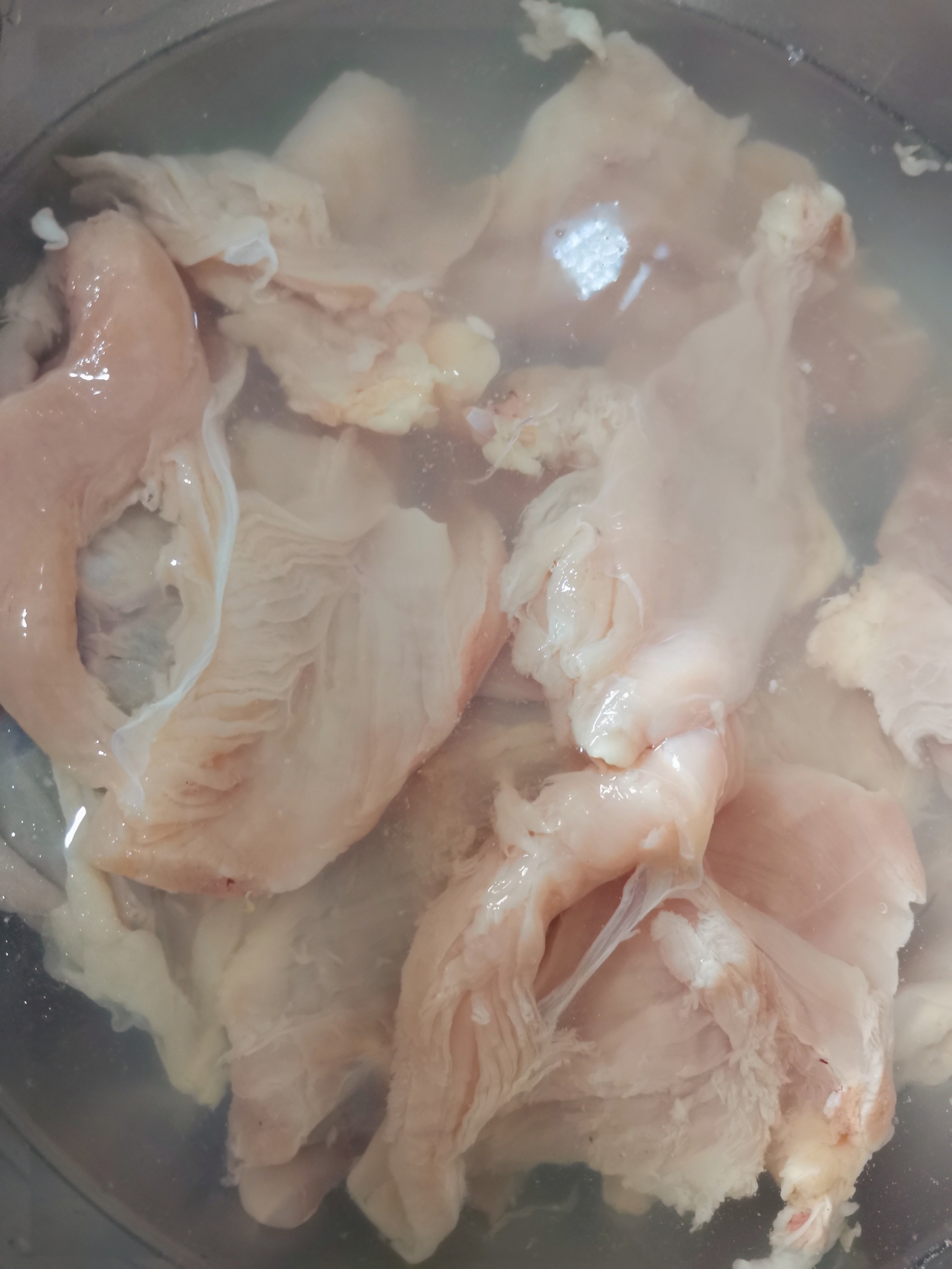珍选捞汁拌手撕鸡胸的做法 步骤2
