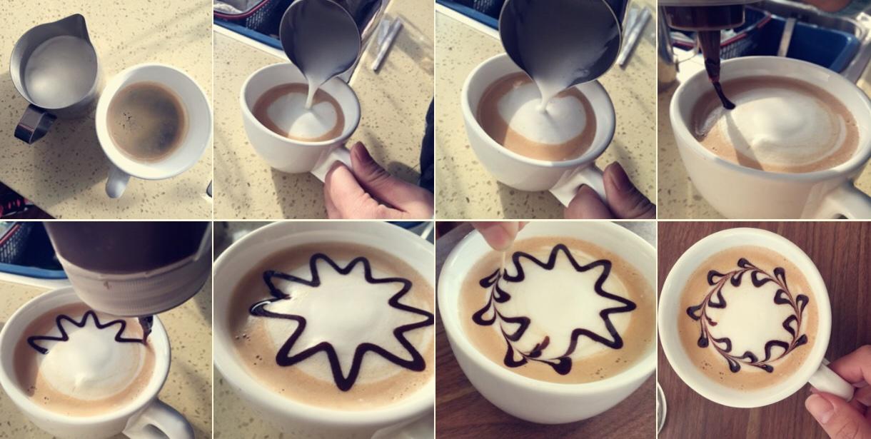 简单易学的咖啡拉花的做法