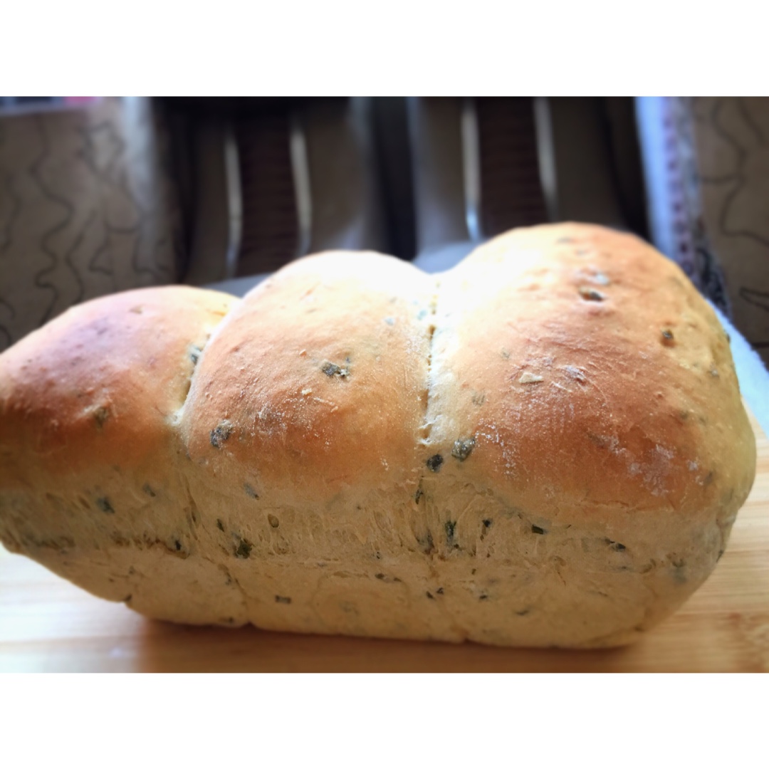 无糖版~香葱肉松吐司