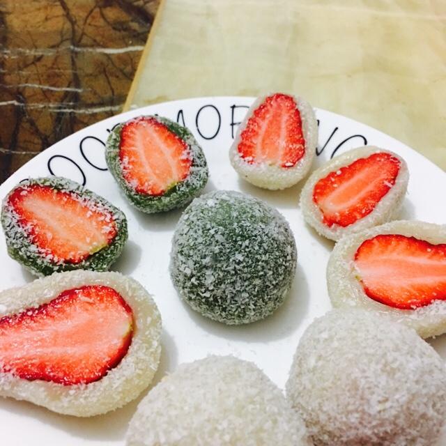 seafoam做的学做无印良品零食——草莓大福