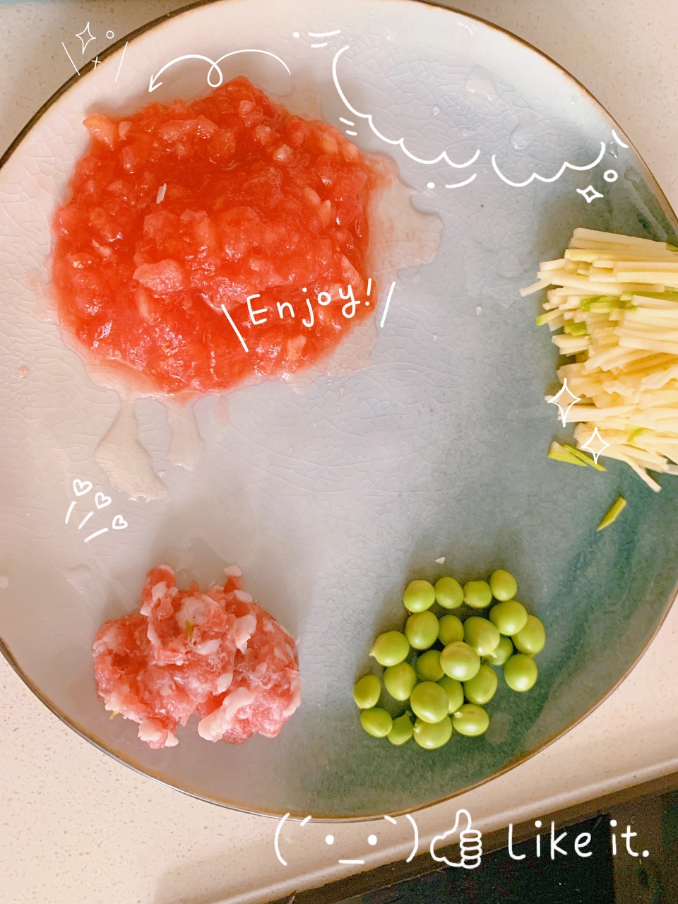 宝宝辅食之蔬菜肉沫馄饨面的做法 步骤2