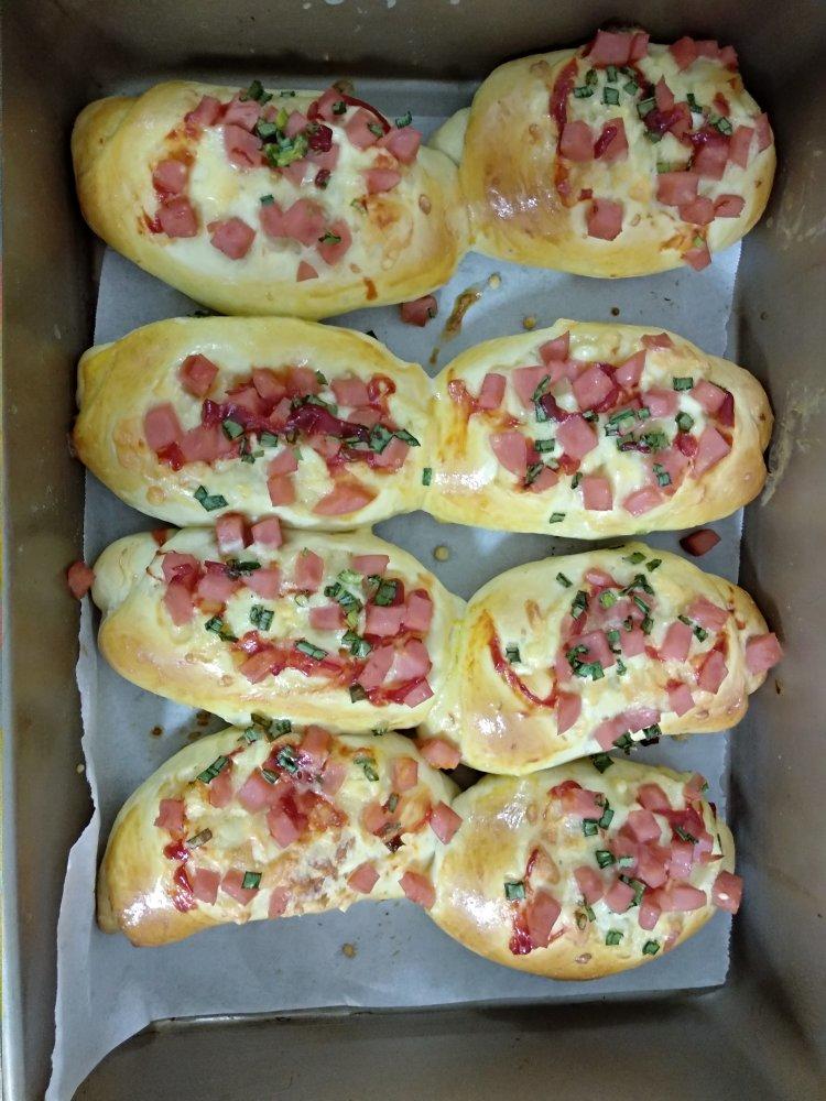 香葱火腿肉松面包