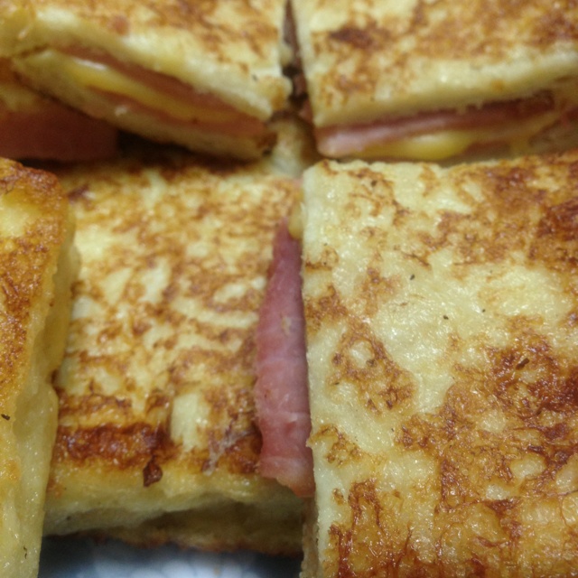 十分钟快手早餐【港式火腿西多士】