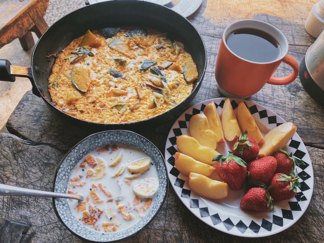 菠菜培根南瓜烘蛋，蛋嫩的秘诀在这里