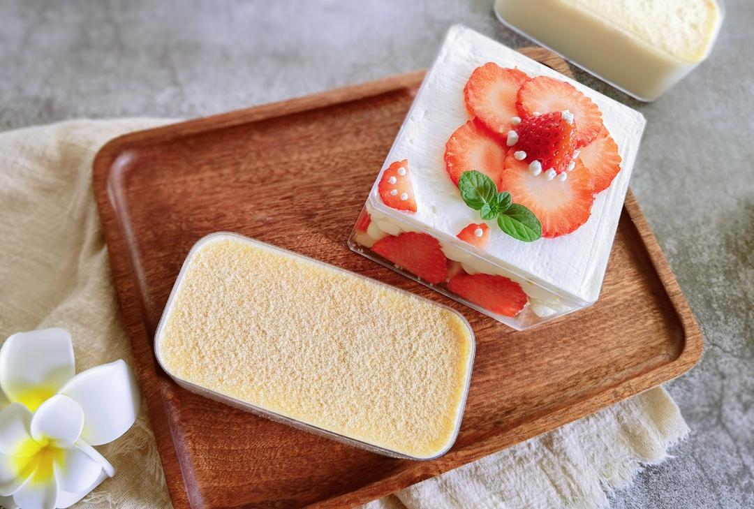 送你一朵小红花🌸｜草莓奶油蛋糕🍓果酱夹心