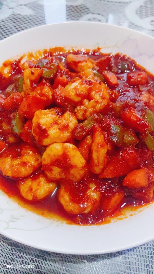 茄汁大虾仁🍤