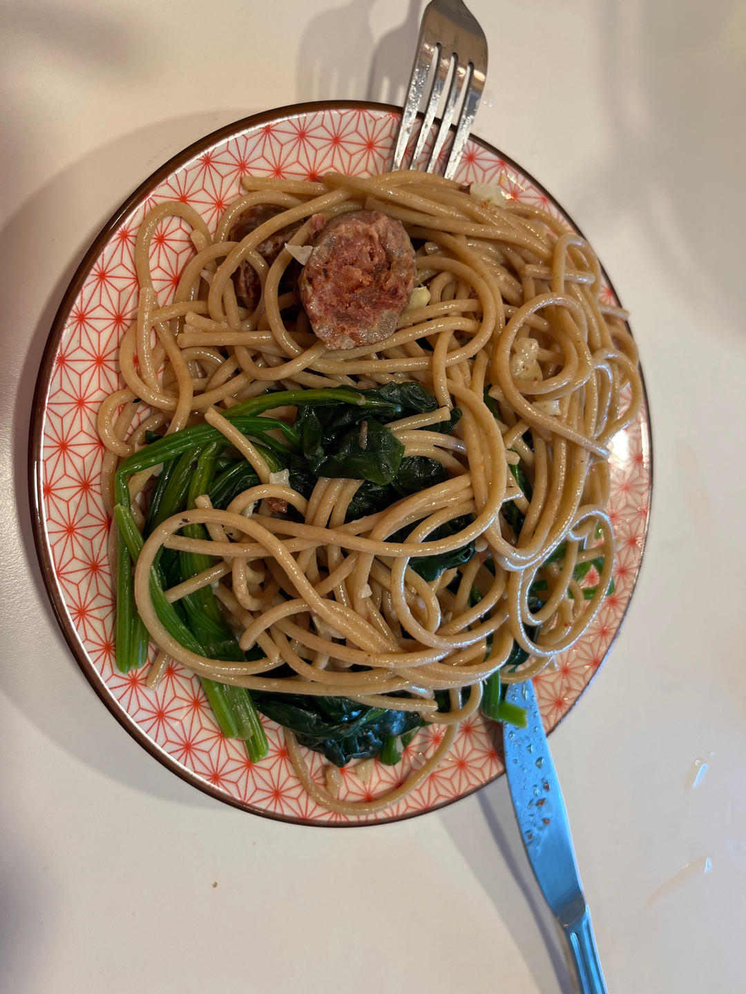 奶油蘑菇培根意大利面