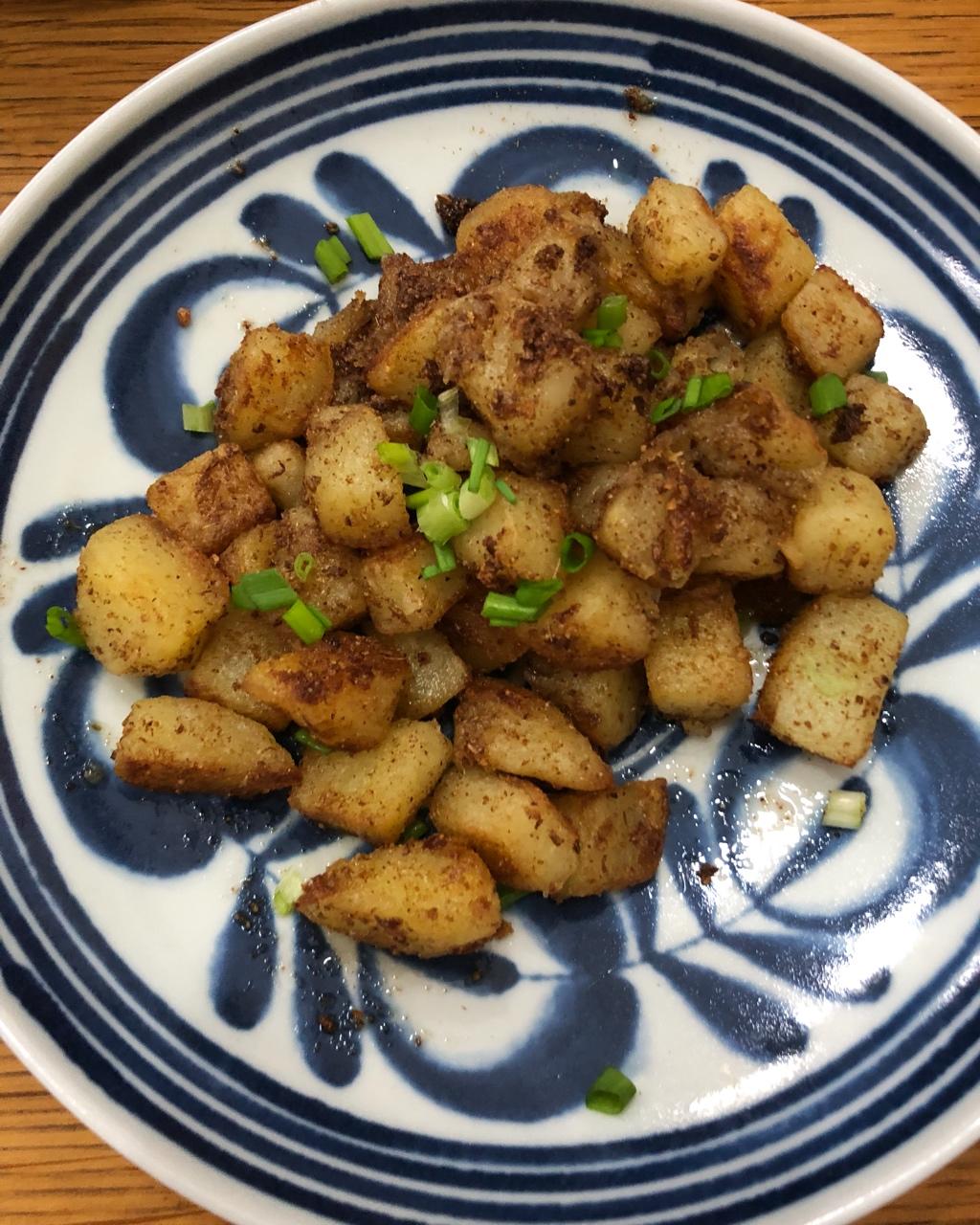 孜然土豆 复制路边的美味