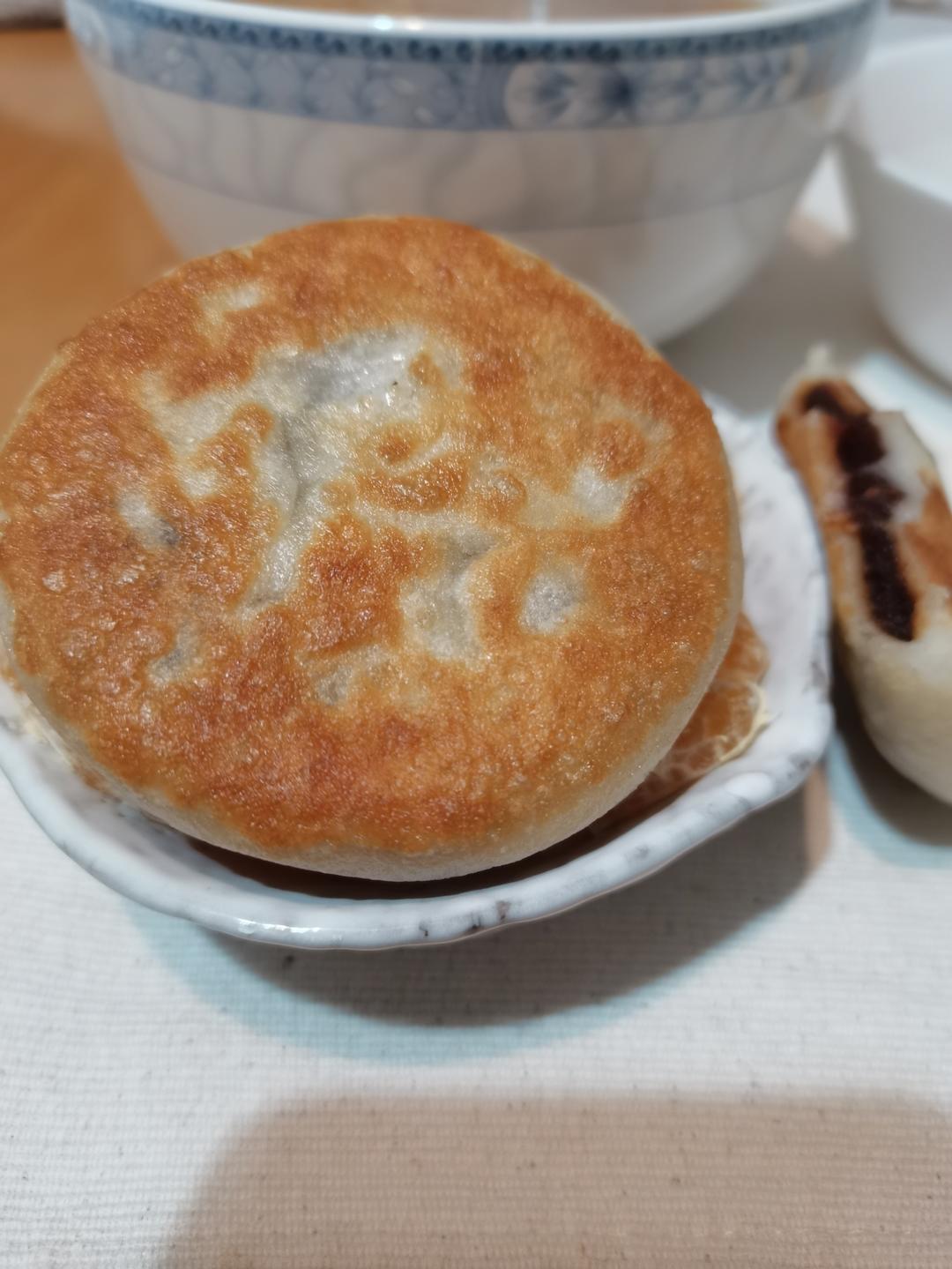 ㊙️东北糯米豆沙粘火勺 烫面法饼超级软 附虎口收拢法整形视频