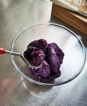 紫薯椰蓉老面包的做法 步骤2