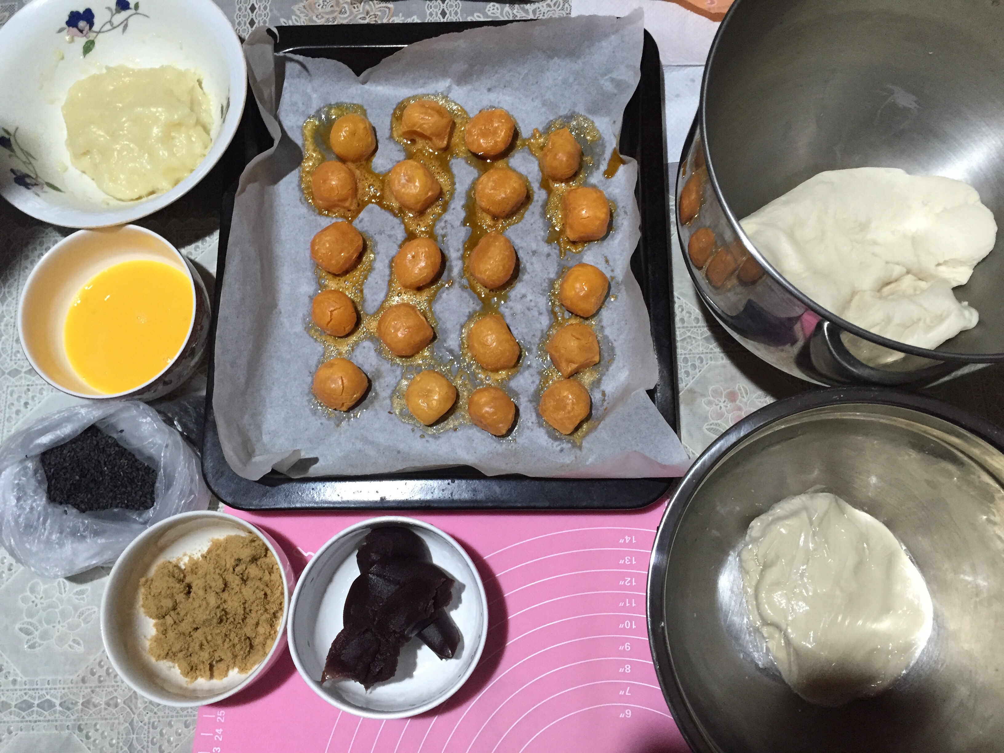 麻薯蛋黄酥的做法 步骤2