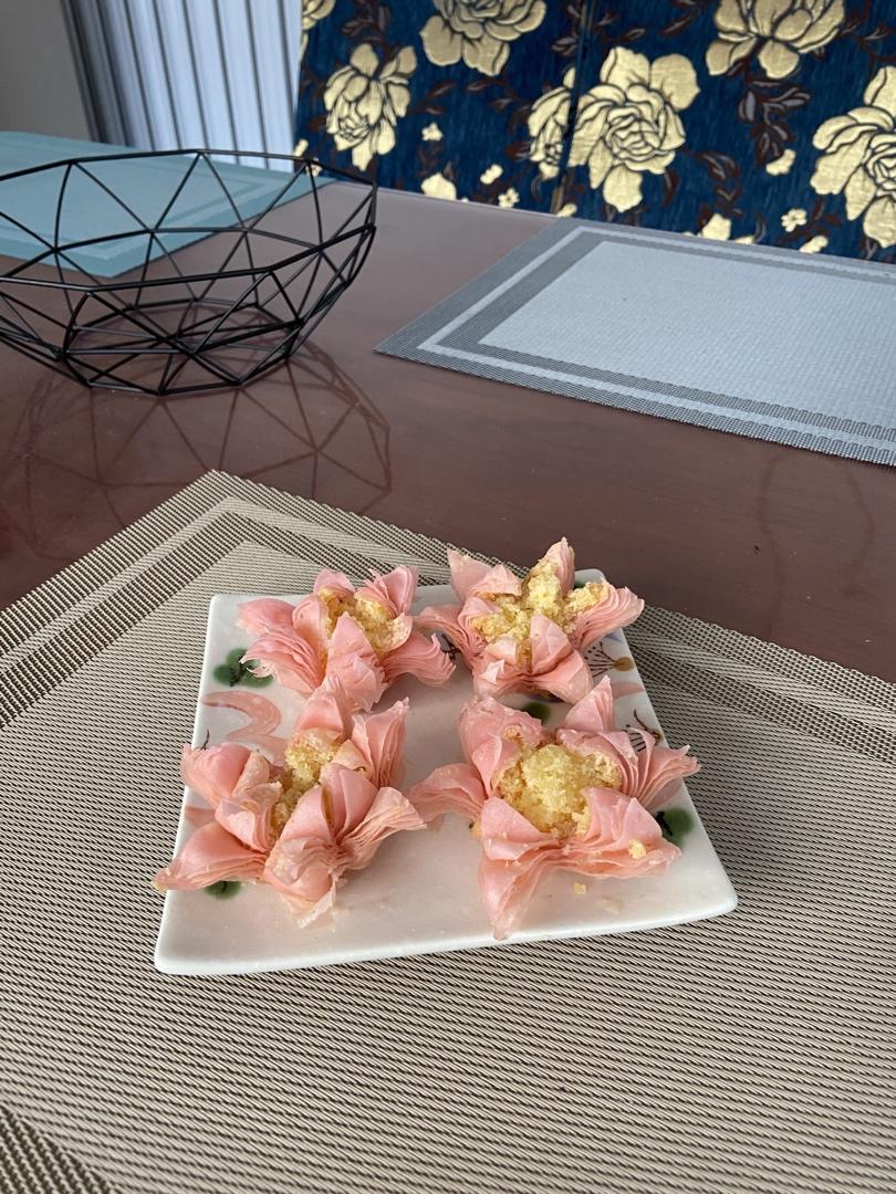 不较真儿做的【荷花酥】没有烤箱,也能做出以假乱真的点心!